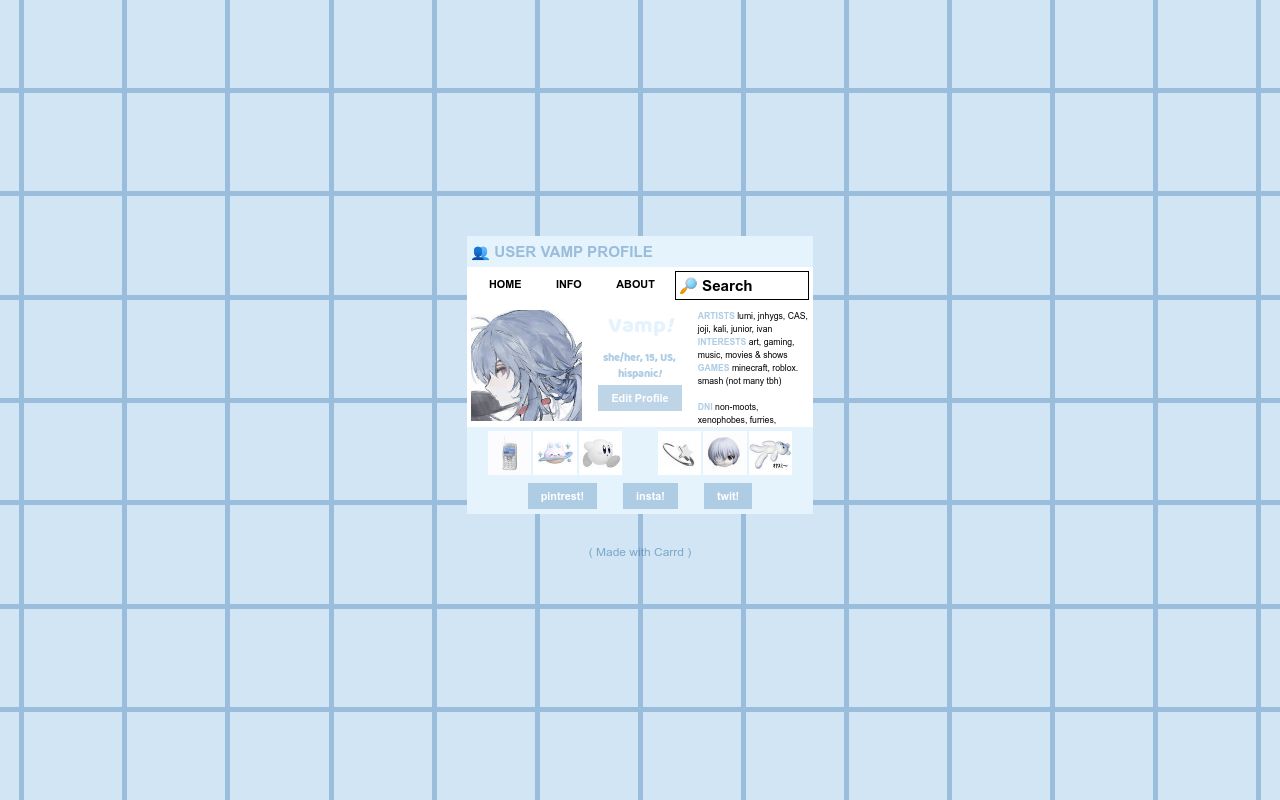 Carrd profile picture for @siinx